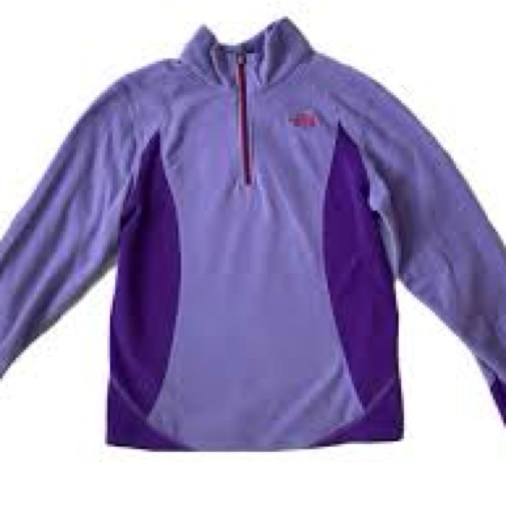 The North Face Kids Purple Quarter-Zip Sweater
